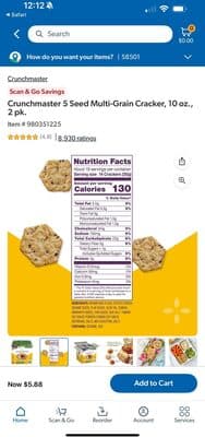 MULTI-GRAIN 5-SEED CRUNCHY, BAKED RICE CRACKERS