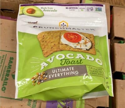 Avocado Toast Ultimate Everything Baked Rice Crackers