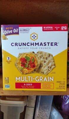 Multi-Grain 6-Seed Crunchy, Baked Rice Crackers