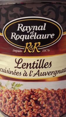 Lentilles Cuisinées à l'Auvergnate