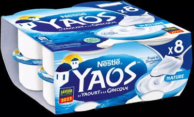 Yaos Le Yaourt à la Grecque Nature 8 x 125 g