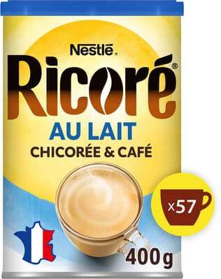 RICORE au Lait, Café & Chicorée, Boîte 400g