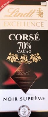 Excellence Noir Suprême Corsé 70% Cacao