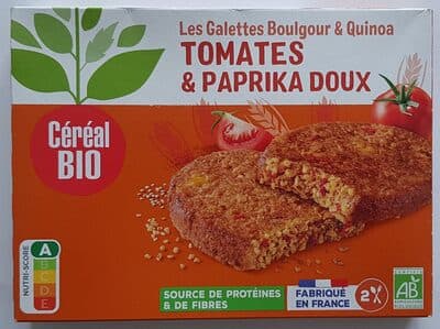 Les Galettes Boulgour & Quinoa TOMATES & PAPRIKA DOUX