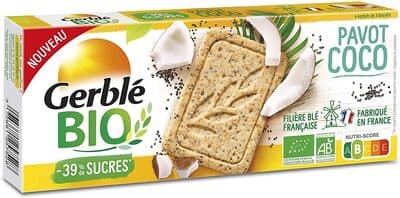 Gerblé - Organic Coconut Poppy Cookie, 132g (4.7oz)