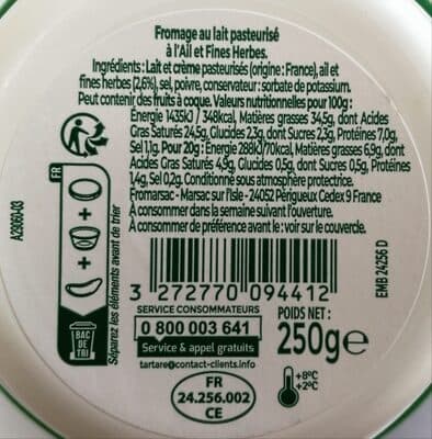 L'original tartare ail & fines herbes