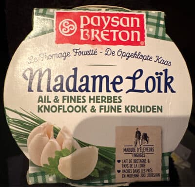 Paysan Breton - Le Fromage Fouetté Madame Loïk - Ail et fines herbes de nos régions françaises
