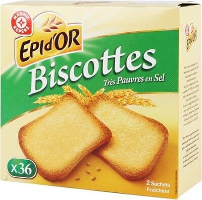 Biscottes sans sel x 34