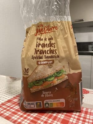 Pain de mie Grandes Tranches Spécial Sandwich COMPLET