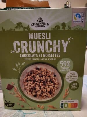 Muesli Crunchy Chocolats et Noisettes