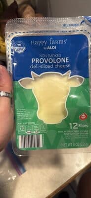 NON SMOKED PROVOLONE deli-sliced cheese
