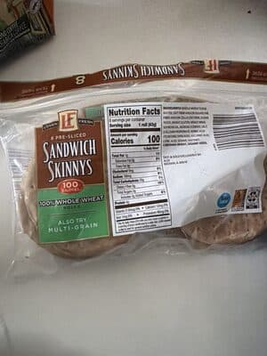 Sandwich Skinnys 100% Whole Wheat Rolls