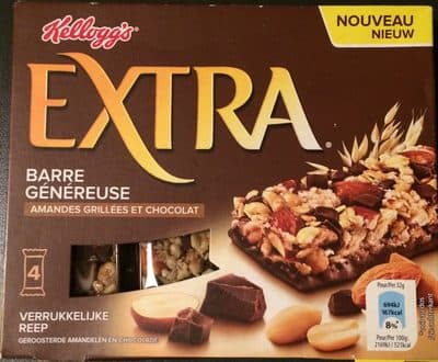 Barres Extra Kellogg's Choco Amandes - 4x32g