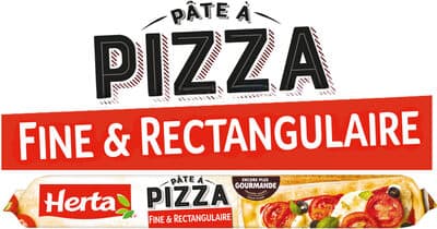 HERTA Pâte à Pizza Fine et Rectangulaire 390g