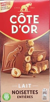 chocolat au lait noisettes entières