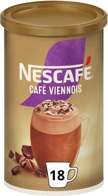 NESCAFÉ® Cappuccino Viennois au chocolat, Café soluble, Boîte de 306g