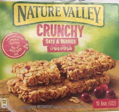 Nature valley crunchy oats and berries