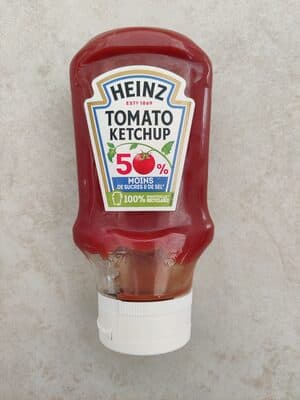 Tomato ketchup 50% moins de sucres & de sel