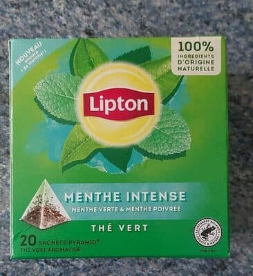 Thé vert menthe intense menthe verte & menthe poivrée