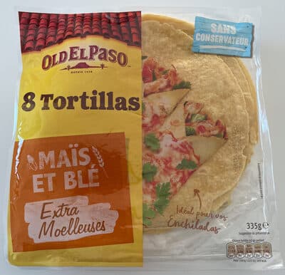 Tortilla de mais et blé